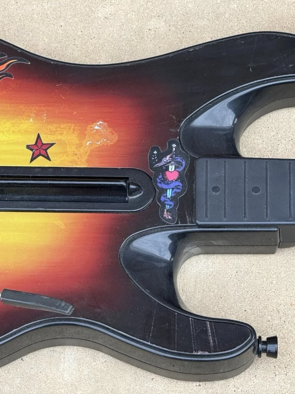 PS3 Guitar Hero Sunburst Wireless 95451.805 Red Octane World Tour *NO DONGLE*